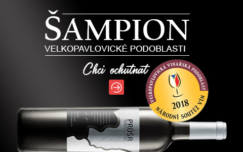 Šampionem Národní soutěže vín za Velkopavlovickou podoblast je Merlot z Vinařství Na Soutoku