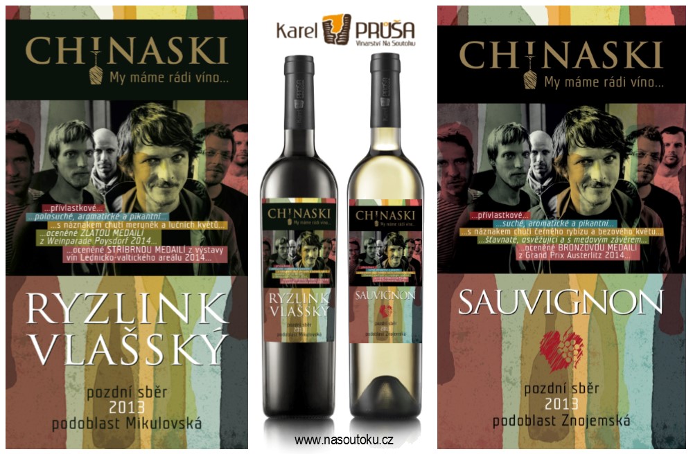 Chinaski mají opravdu rádi víno a pijí víno z Vinařství Na Soutoku